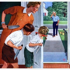Man About To Be Stabbed By Family